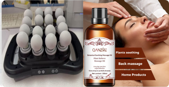 Muscle Relaxation Massager Multi-head Massage Gun Deep Tissue Body Fitness Muscle Electric Relax Massager For Back Shoulders Legs Foot 16 Heads