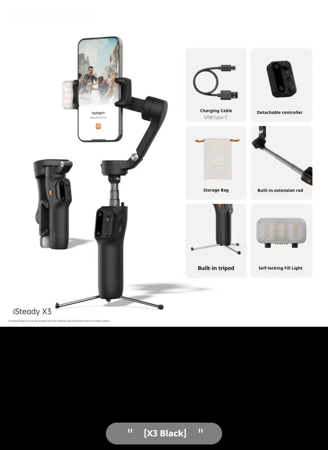 Handheld Smartphone Gimbal With 3-axis Stabilization For Smooth Shooting