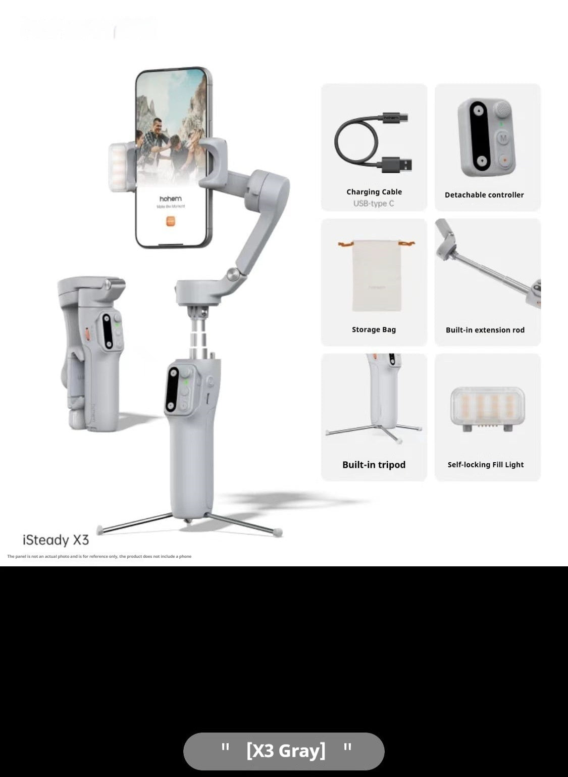 Handheld Smartphone Gimbal With 3-axis Stabilization For Smooth Shooting